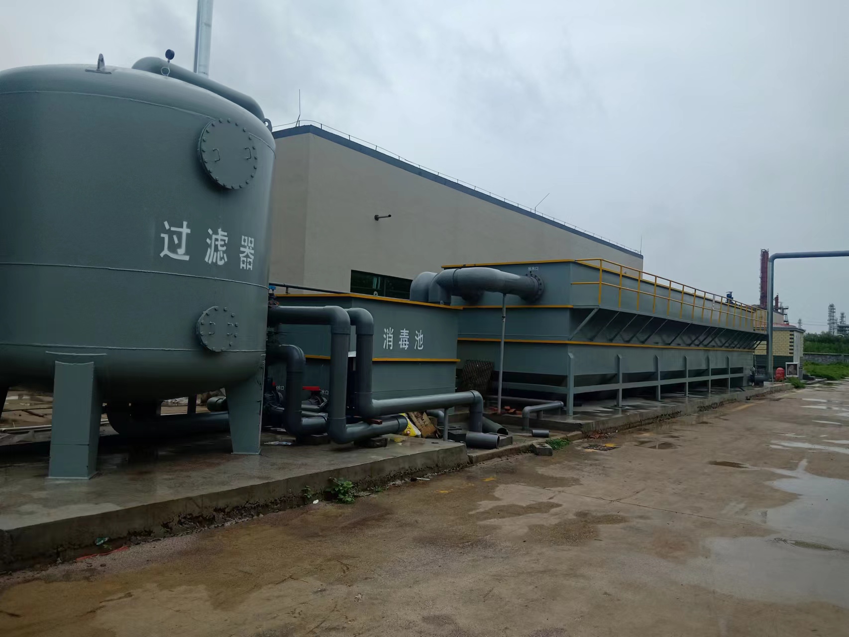 養殖沉淀池+消毒+過濾工程案例